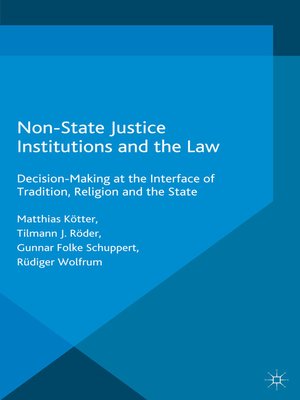 cover image of Non-State Justice Institutions and the Law